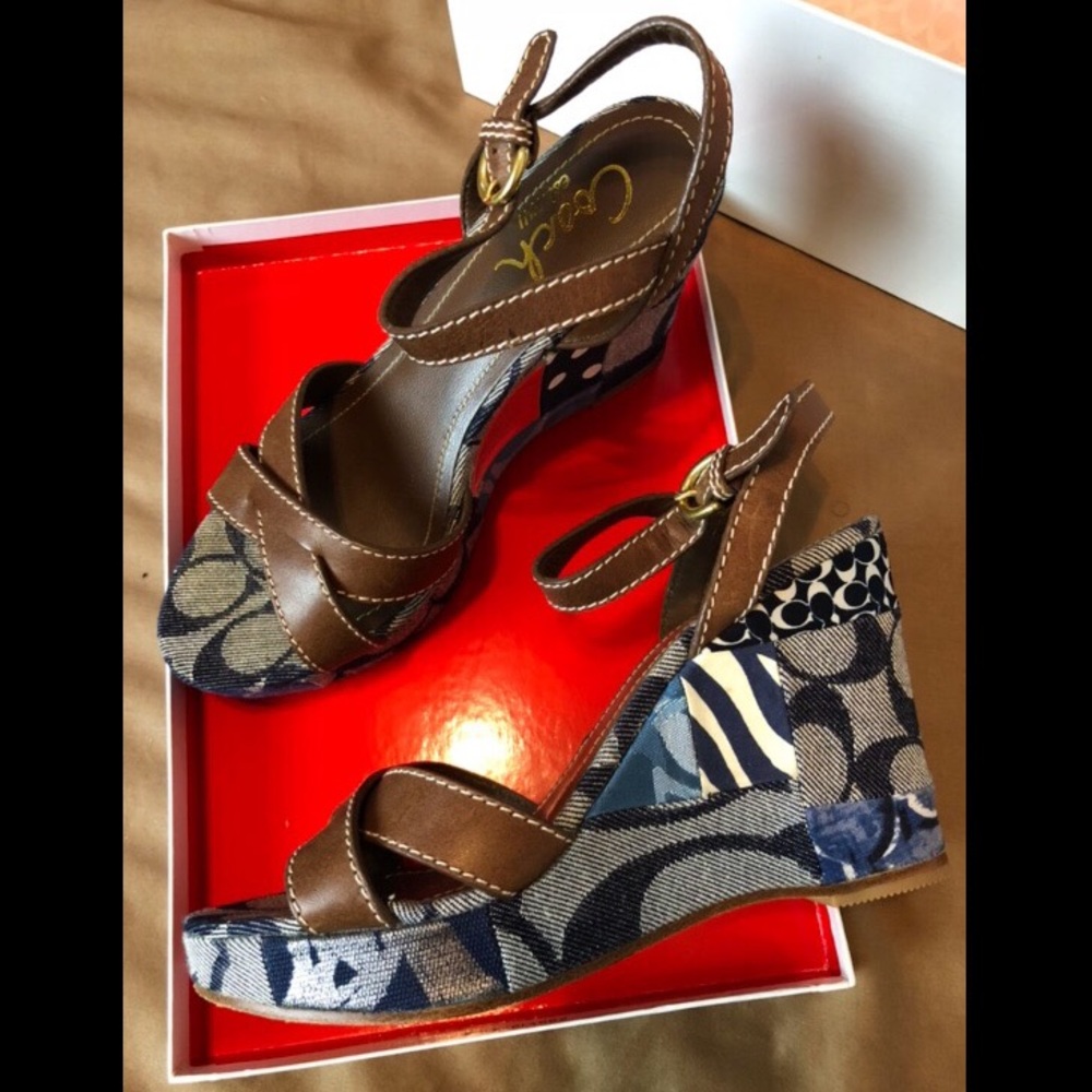 Coach Wedges Size 6.5